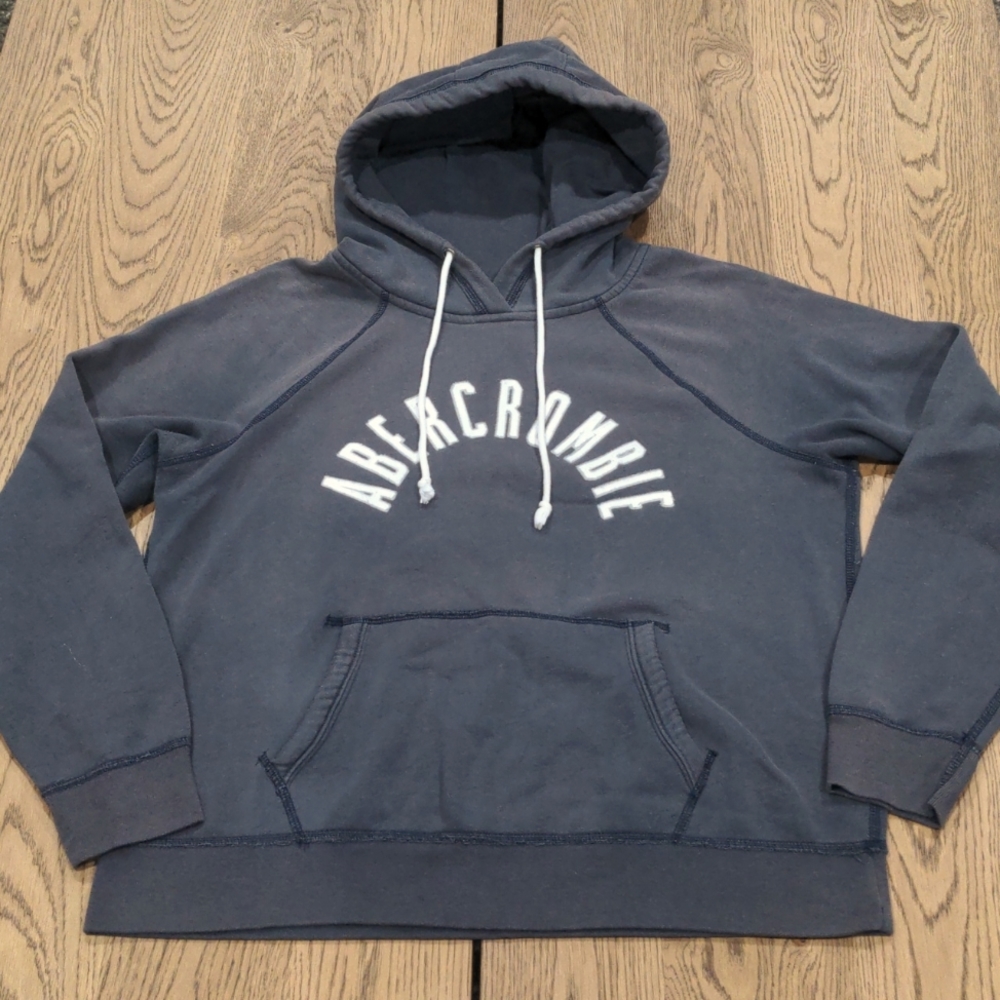 Abercrombie and Fitch hoodie navy grey XL